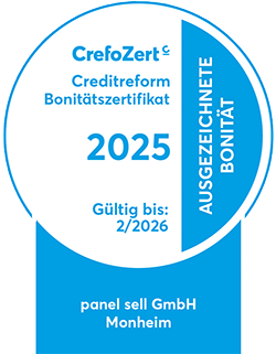 Bonität zertifiziert von Creditreform bis 02/2024 Zertifikat Creditreform 2025